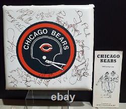 1980 Chicago Bears Stadium Seat Cushion (20) Original Autographs- Walter Payton