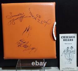 1980 Chicago Bears Stadium Seat Cushion (20) Original Autographs- Walter Payton