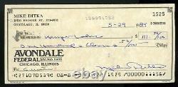 1984 MIKE DITKA signed check autograph AUTO CHICAGO BEARS AUTHENTIC to kemper