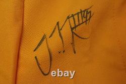 2012 Chicago Bears Football Signed BEAR APPETIT Orange Chef Coat, 13 Autographs