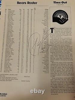 Bears And Packers Roster Signed By Walter Payton Authenticated By SGC