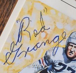 Bears Red Grange Autographed Signed Goal Line Art HOF Card #/5000 JSA COA GLAC