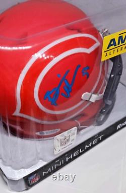 Brian Urlacher Chicago Bears Signed Lunar Amp Alt Mini Helmet Bas