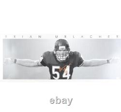 Brian Urlacher Signed Chicago Bears 15.75x40 Poster/Jersey Inscribed HOF 18