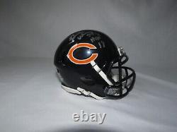 Brian Urlacher Signed Chicago Bears mini helmet inscribed Beckett COA