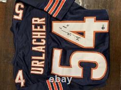 Brian Urlacher signed Chicago Bears Football Jersey (Beckett) Inscribed HOF