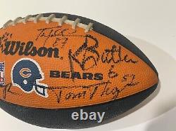 CHICAGO BEARS? Football Signed in Person Jim Harbaugh Chris Zorich