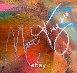 Chicago Bears #10 MITCH TRUBISKY Signed ORIGINAL ARTWORK Authentic Painting PSA