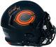 Chicago Bears #1 Justin Fields Signed Autographed Eclipse Authentic Helmet Bas