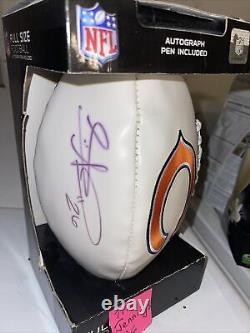 Chicago Bears Autographed Signed White Football
