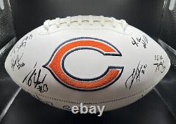 Chicago Bears Autographed Signed White Panel Football WithCOA 2023