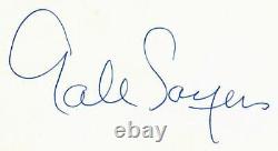 Chicago Bears Gale Sayers Hand Signed 4X6 Card
