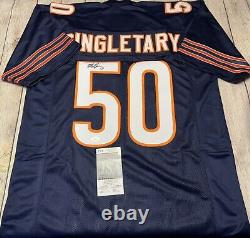 Chicago Bears Mike Singletary Signed Custom Blue Jersey Jsa Coa