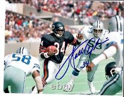 Chicago Bears Walter Payton Hand Signed 10X8 Color Photo