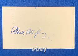 Clark Shaughnessy College Hof Father T Signed Postcard Chicago Bears Coach Psa