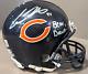Cole Kmet Autographed Chicago Bears Mini Helmet Withbear Down-beckett W Hologram