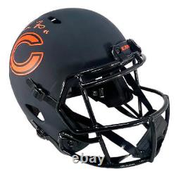 Cole Kmet Signed Chicago Bears Eclipse Speed Full-Size Replica Football Helmet