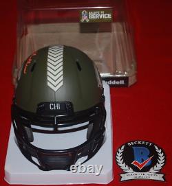 DICK BUTKUS Chicago Bears signed STS Mini Helmet Beckett Witnessed W450799