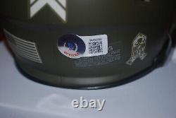 DICK BUTKUS Chicago Bears signed STS Mini Helmet Beckett Witnessed W450799
