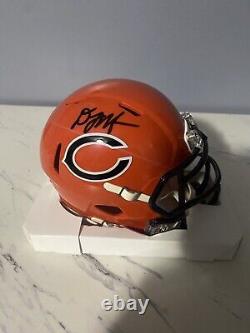 DJ Moore Signed Chicago Bears Flash Speed Mini Football Helmet (Beckett)