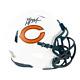 Dj Moore Signed Chicago Bears Lunar Eclipse Speed Mini Football Helmet (jsa)