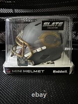D'Andre Swift Signed Slate Mini Helmet Chicago Bears JSA Certified