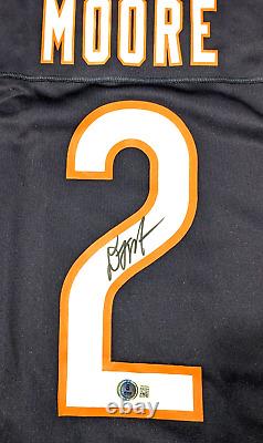 D. J. Moore Signed Chicago Bears Nike NFL Replica Game Jersey Beckett Witness Ce