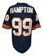 Dan Hampton Signed Chicago Bears M&n Football Jersey Hof 2002 Danimal Bas