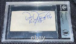 Dave Duerson Signed Chicago Bears Cut Beckett Authenticated 981 Giants