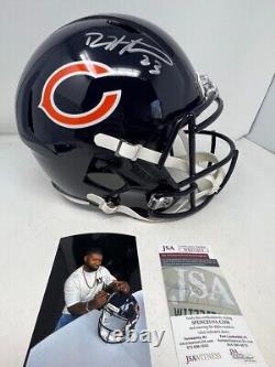 Devin Hester Chicago Bears Signed Autograph Speed Full Size Helmet JSA Witnessed