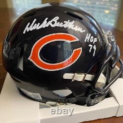 Dick Butkus Autographed Signed HOF'79 Chicago Bears Mini Helmet Beckett