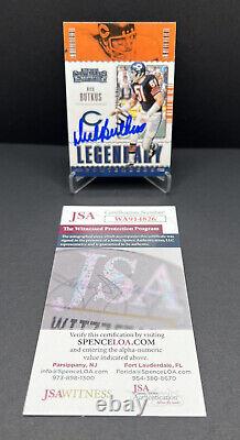Dick Butkus Chicago Bears Autographed Signed Trading Cards JSA COA