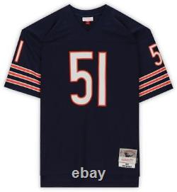 Dick Butkus Chicago Bears Signed Mitchell & Ness Navy Replica Jersey