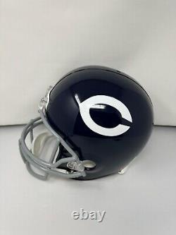 Dick Butkus signed Chicago Bears Full Size replica Throwback helmet HOF 79 JSA