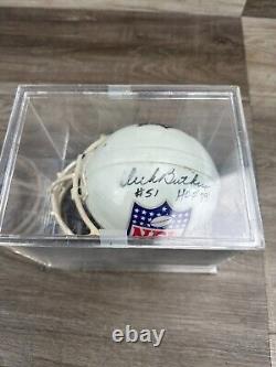 Dick Butkus signed Chicago Bears Hall of Fame HOF'79 NFL Mini Helmet