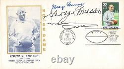 FDC signed by 3 Chicago Bears Hall of Famers-DITKA/ MUSSO/ CONNOR- JSA JJ29469