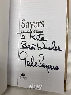 GALE SAYERS Autographed Signed MY LIFE AND TIMES SAYERS Book AUTO Chicago Bears