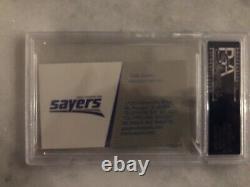GALE SAYERS Signed Personal Business Card PSA HOF Chicago Bears Signed Rare Dec