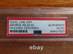 GEORGE McAFEE Signed Goal Line Art Card PSA Slabbed Autograph CHICAGO BEARS #1