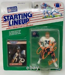 JIM COVERT Signed 1989 Chicago BEARS NFL Starting Lineup FIGURE HOF PSA/DNA COA