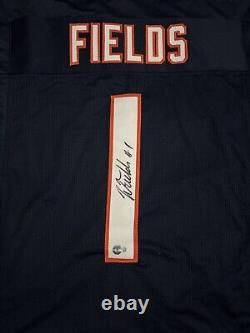 JUSTIN FIELDS Signed Custom Stitched Jersey Chicago Bears Beckett Authorized