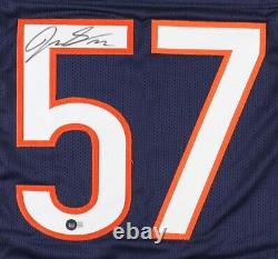 Jack Sanborn Signed Chicago Bears Blue Jersey (Beckett) Ex-Wisconsin Linebacker