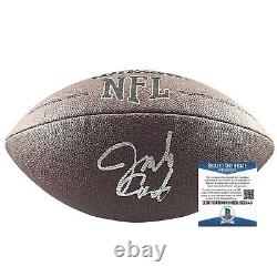 Jim Covert Chicago Bears Signed NFL Football Beckett Authentic Auto Proof HOF