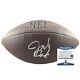 Jim Covert Chicago Bears Signed Nfl Football Beckett Authentic Auto Proof Hof