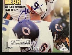 Jim McMahon Signed Sports Illustrated Mag 8/24/87 Chicago Bears QB Autograph JSA