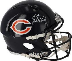 Justin Fields Chicago Bears Signed Riddell Speed Replica Helmet