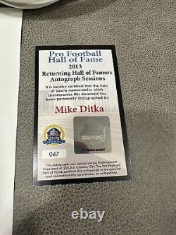 MIKE DITKA Signed CHICAGO BEARS F/S Authentic Throwback Helmet PSA/DNA LOA COA
