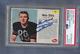 Mike Ditka Chicago Bears Football Autographed 1962 Post Cereal Rookie Card Psa