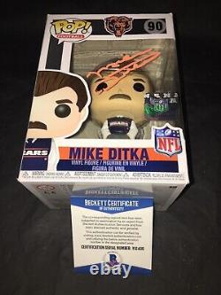 Mike Ditka Signed Official Chicago Bears Funko Pop Vinyl Figure Coach Beckett