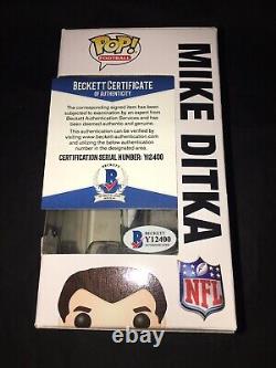Mike Ditka Signed Official Chicago Bears Funko Pop Vinyl Figure Coach Beckett